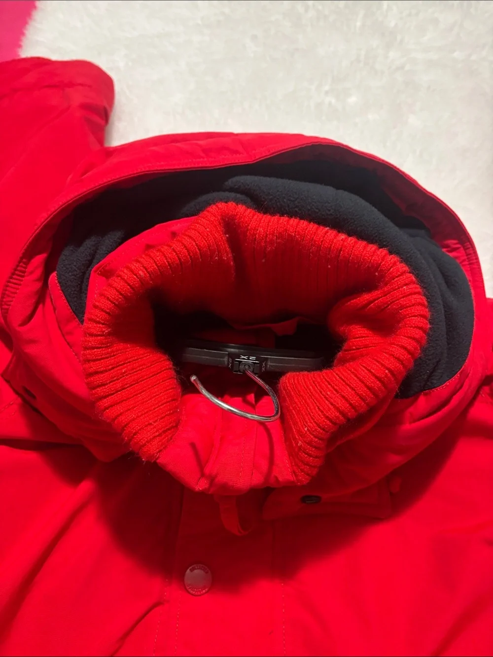 Hollister Bright Red Kids Puffer Coat